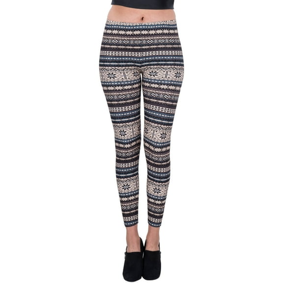 Women's Glacial Design Full Length Stretchy Leggings
