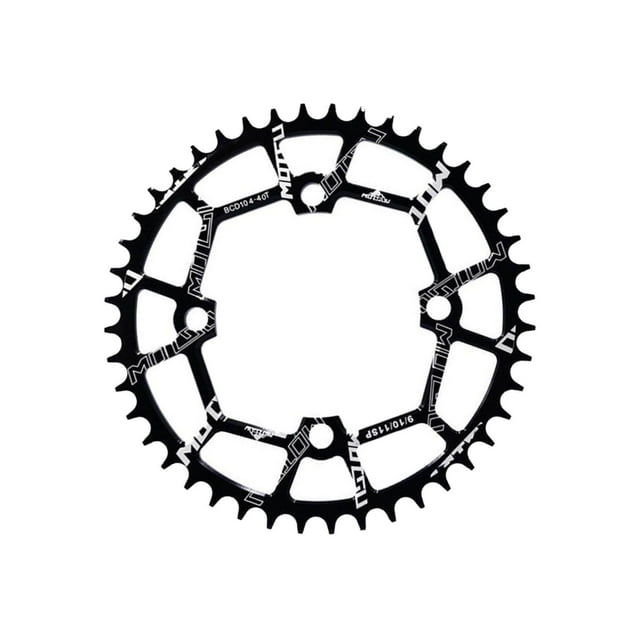 Plateau de Vélo 104BCD Roue Dentée Vélo Roue Ronde 104BCD Anneau Pièces Roue Dentée Boulon Vélo Noir 40T