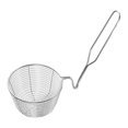 thumbnail image 1 of Round Wire Fry Basket with Pot Rim Hook Oil Draining Fry Basket for Easy Draining Deepened Large Capacity Stainless Steel Frying Basket Anti-Slip Handle Kitchen Tool, 1 of 8