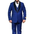 thumbnail image 1 of Alberto Nardoni Mens Vested 1 Button Shawl Tuxedo In Royal Blue, 1 of 1