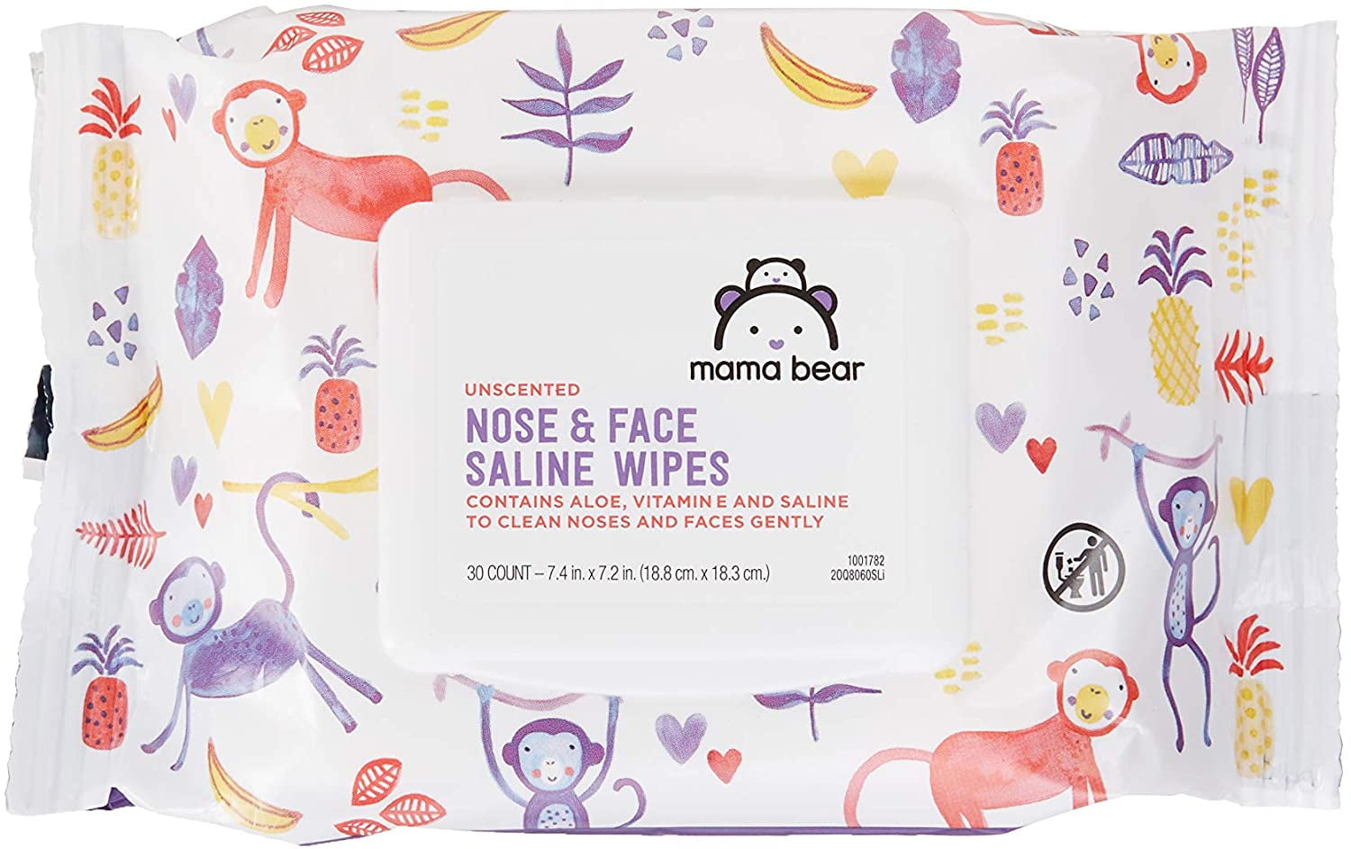 Baby Wipes, Momcozy Nose Saline Baby Wipes, Made Only With Natural Saline,  No Additives, 100% Biodegradable, Unscented & Hypoallergenic for Sensitive