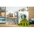 thumbnail image 2 of Ahgly Company Machine Washable Indoor Round Transitional Olive Green Area Rugs, 5' Round, 2 of 7
