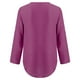 thumbnail image 4 of Blusas Umfun para mujer, camisas de manga larga, túnica informal con cremallera y cuello en V, blusa enrollable, blusas moradas S, 4 of 5