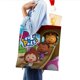 thumbnail image 4 of Paula & Pals Bolso de tela con estampado de lienzo para mujer, bolsa de compras reutilizable y estética, con cremallera interior, regalo para mujer,40*40cm., 4 of 6