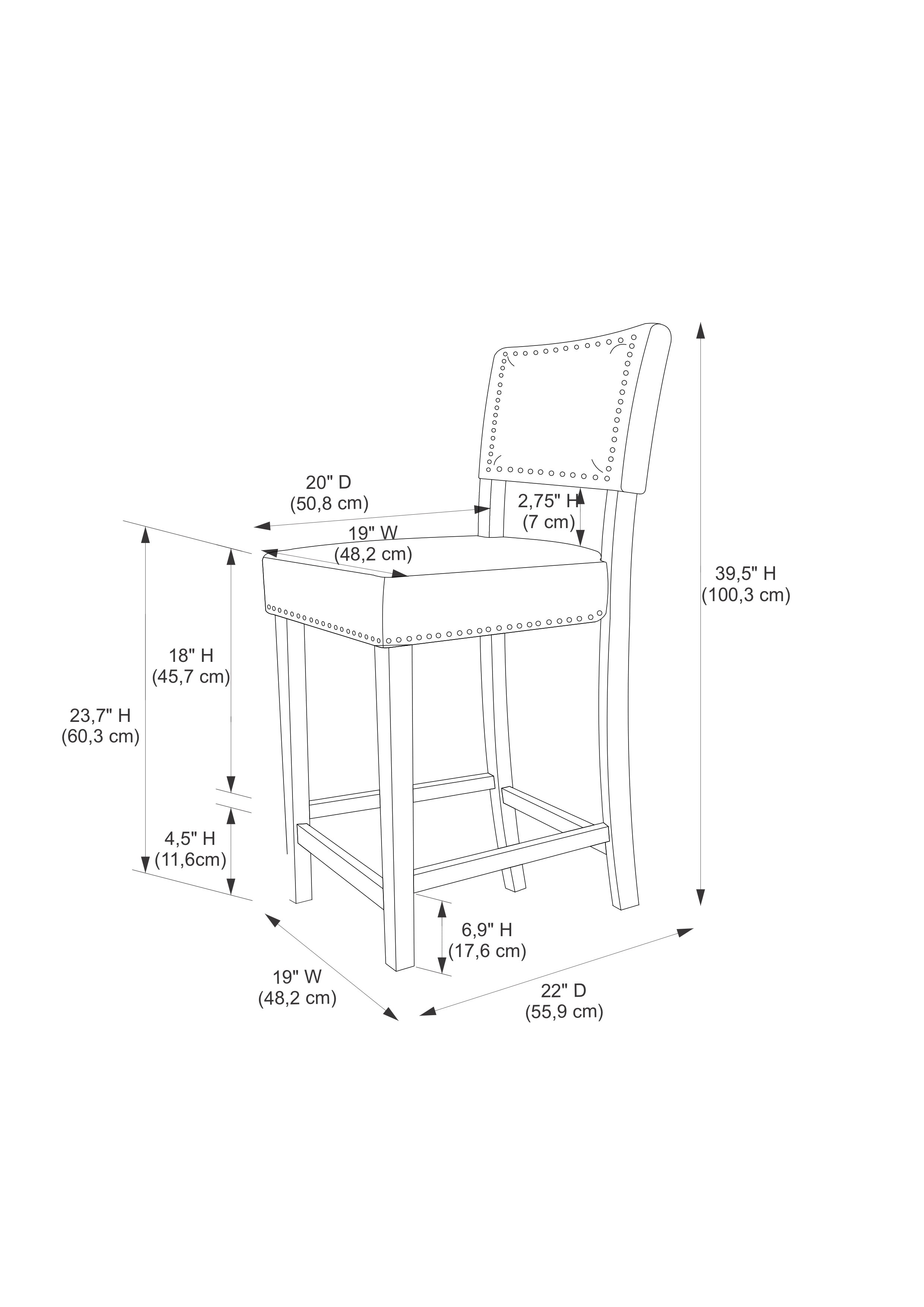 Bar Stool Dimensions, Standard Height, Seat Width & Leg Room Bar