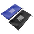 thumbnail image 1 of RUNROTOO 2Pack Bank Card Storage Bags Pu for Bank Deposit and Cash Register, 1 of 8