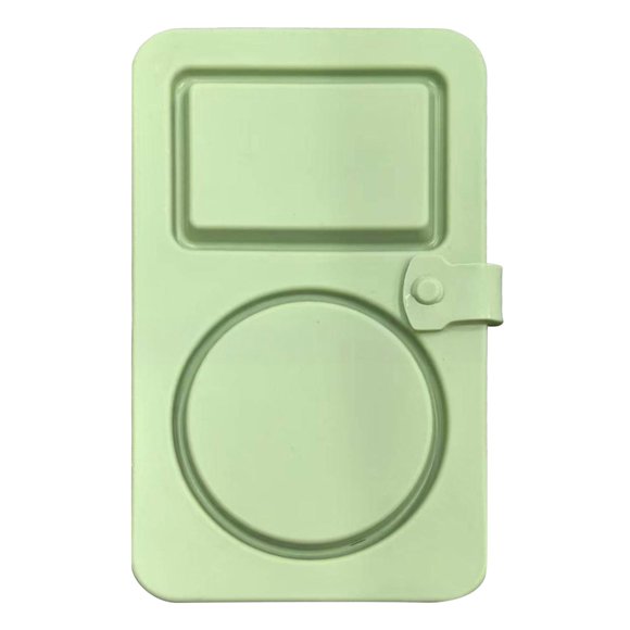 Silicone Reusable Snack Containers With Lids Double Compartment Snackle Box Containers Dressing Seasoning Container Small Mini Snack Boxs For Travel Pi