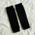 thumbnail image 3 of bestolf Fleece Lined Leg Warmers Women Knitted Long Boot Socks Knee-High Thick Calf Warmers for Daily Wear Skating, 3 of 8