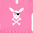 thumbnail image 3 of Inktastic Cute Easter Pirate Bunny with Eyepatch and Earring Girls Toddler Dress, 3 of 4