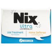 Nix Ultra Lice Removal Kit, 3.4oz Lice Treatment Hair Solution & Comb + 5oz Home Bedbug Spray, 1 Kit
