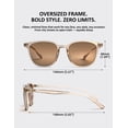 thumbnail image 6 of Women's Polarized Sunglasses – Lightweight 16.5g TR90 Frame, UV400 Protection Classic Fashion Shades for Driving Fishing Beach Outdoor, 6 Colors Available, 6 of 6