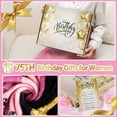 thumbnail image 2 of 75th Birthday Gifts for Women 75th Birthday Decorations for Women Gifts for 75th Birthday Happy 75th Birthday Gifts Best 75th Birthday Gift Ideas for Wife Mom Sister Throw Blanket 60x50 Inch(Pink), 2 of 6