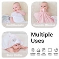 thumbnail image 5 of Viviland Baby Towels and Baby Wash Cloths Set Hooded Baby Towels Baby Wipes Absorbent Bath Face Towels Burp Cloths or Face Towels for Girl Boy 6-Pack Size 28 x 28 Inch(Elephant Flower), 5 of 8