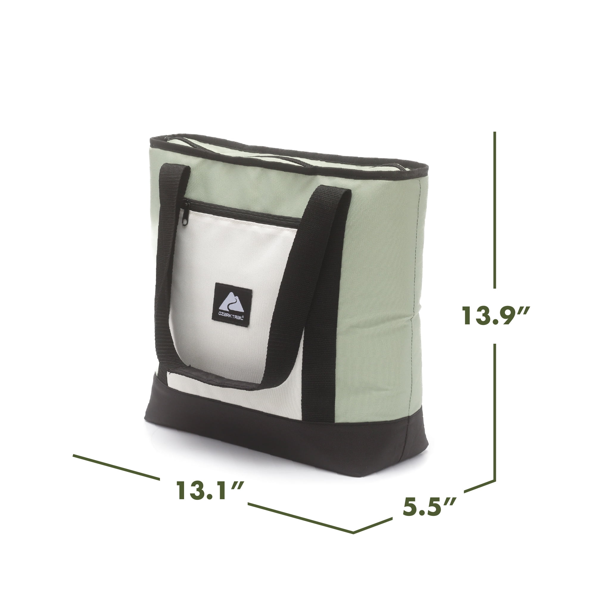 Ozark Trail 24 Can Soft Cooler Tote, Green