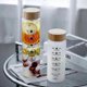 thumbnail image 2 of 1000 ML Cute Glass Water Bottle With Time Marker Large Clear Glass Fruit Tea Strainer Cup Outdoors Travel Leakproof BPA Free, 2 of 5