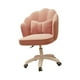 thumbnail image 5 of Silla de oficina giratoria de 360 grados con ruedas, sofá perezoso, altura rodante Rosa, 5 of 8