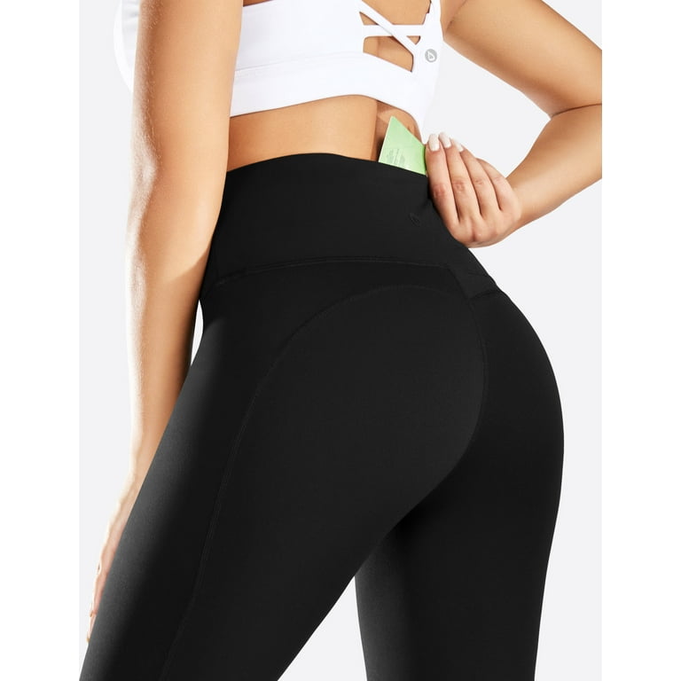 BALEAF Women's Flare Yoga Pants with 3 Pockets High Waisted Petite