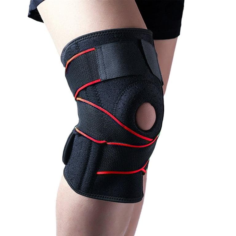 Knee Brace for Knee Pain - Adjustable Knee Support with Side Stabilizers &  Patella Gel Pad 