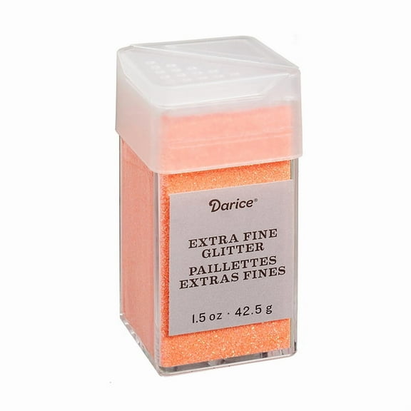 Extra Fine Glitter: Neon Orange, 1.5 ounces