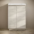 thumbnail image 7 of St. Tropez 24" Freestanding Bathroom Vanity in White Oak with 3-Hole Widespread Sink Top, 7 of 7