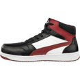 thumbnail image 2 of PUMA Frontcourt Leather Mid ASTM EH Black/White/Red 8 M, 2 of 3