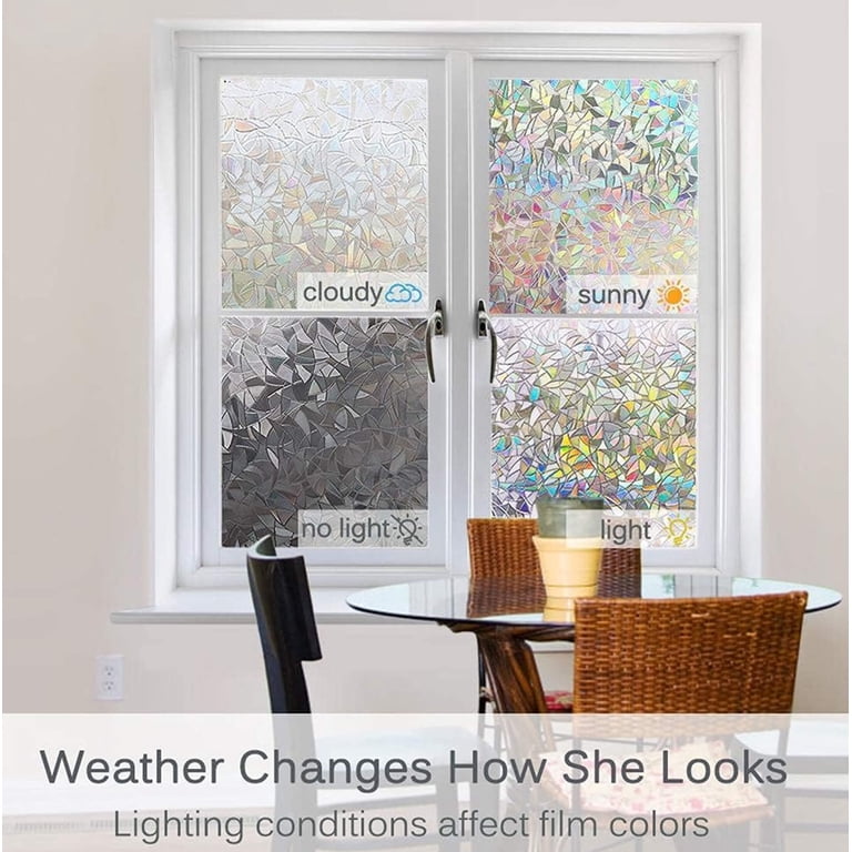 3D Rainbow Decorative Window Film, 17.7 x 78.7 Inches photo 7