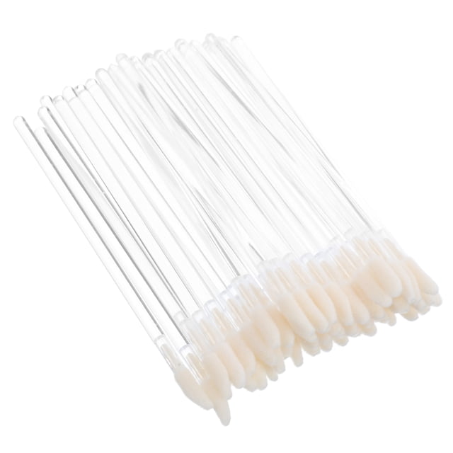 100 Pcs Disposable Lip Brushes Crystal Lip Gloss Applicator Wands For Lip Balm And Lip Gloss Makeup Tool
