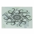 thumbnail image 1 of Octopus Cutting Board, Trippy Nautical Mandala Abstract Art with Tentacle and Floral Elements Design, Decorative Tempered Glass Cutting and Serving Board, Small Size, Grey White, by Ambesonne, 1 of 1