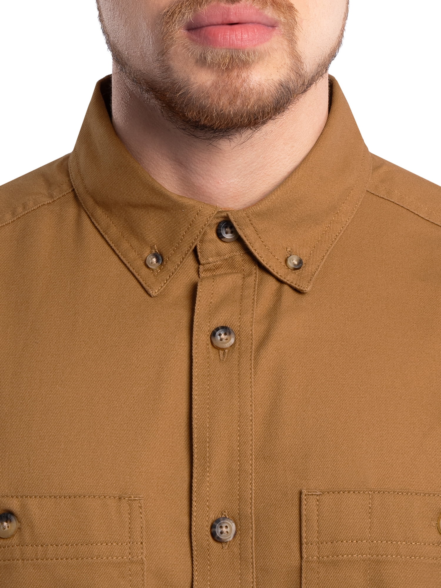 Wrangler Workwear Men’s Short Sleeve Durable Twill Pen Pocket Work Shirt, size S-3XL