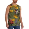 thumbnail image 2 of Fotbe Humming Bird Men's Camiseta sin Mangas Estampada para Hombres, Playera Casual para Gimnasio, Entrenamiento, Playa-XX-Large, 2 of 7