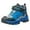 Blue, variant on Krdevn Children Shoes Boys Leather Snow Boots Winter Cotton Plush and Thickened Non and Warm Big Kid Little Kid Hiking Shoes,Toddler Girl Shoes,Boys Shoes,Size:4