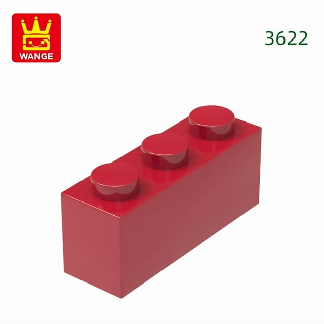 85Pcs/lot 3622 1x3 Dots Building Block Moc Classic Accessories Compatible with Brick Children Toys Gift Box 10.Rust Red about 85pcs