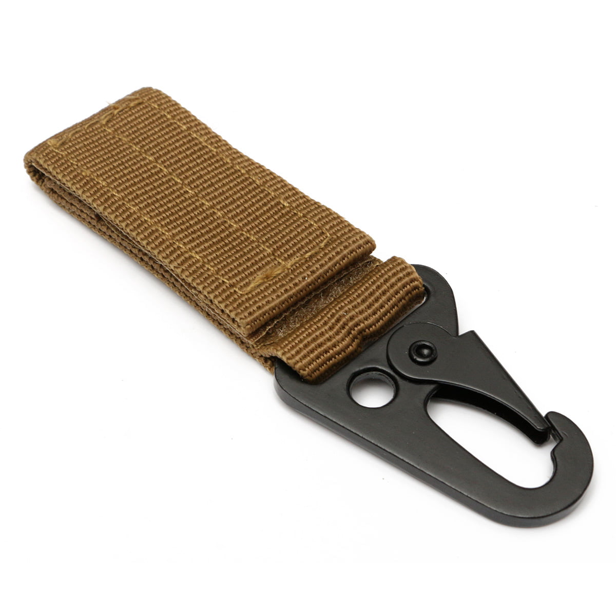 Nylon Tactical Molle Belt Carabiner Key Holder Camp Bag Hook Buckle Strap 1Pc 