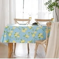 thumbnail image 3 of Heavy Duty Vinyl Tablecloth with Flannel Backing Waterproof Oil-Proof Plastic Table Cloth Stain-Resistant Wipeable Rectangle or Square Table Cover for Indoor and Outdoor (Lemon, ), 3 of 6
