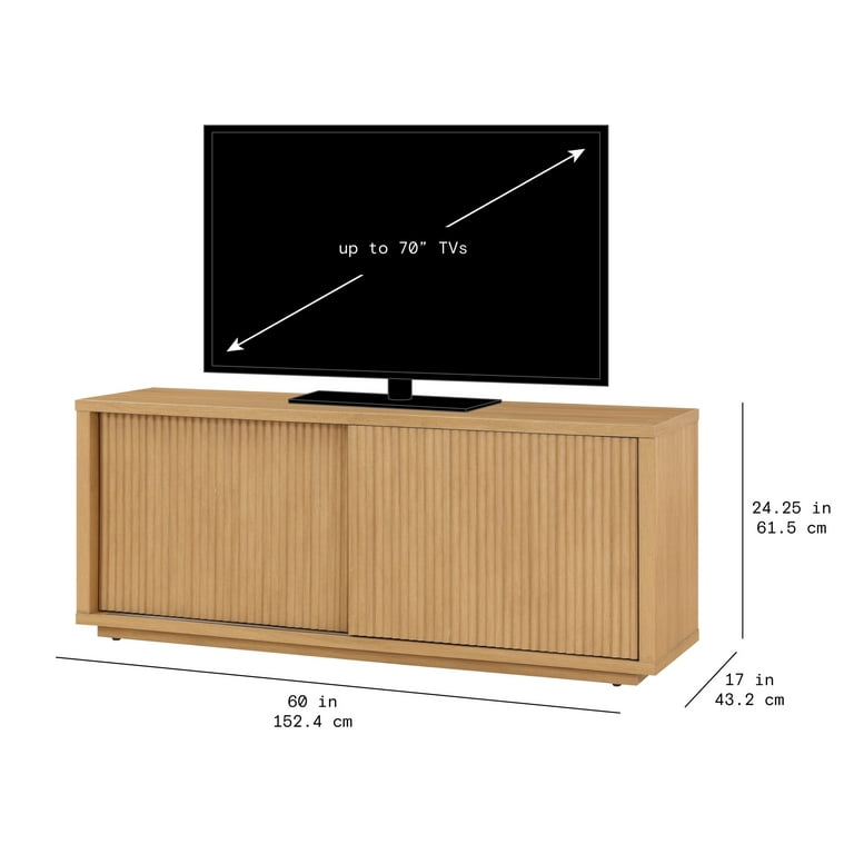 Beautiful Fluted TV Stand for TV's up to 70” by Drew Barrymore