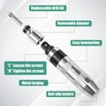 thumbnail image 3 of QUTETN Manual Impact Driver Set with 6 Replaceable Bits High Hardness Hand Impact Driver Practical Impact Screwdriver Set Drive Impact Driver for Tighten Rusted Fasteners, 3 of 10