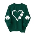 thumbnail image 1 of FAIWAD Chandails en Molleton pour Femmes de la Saint-Patrick Manches Longues Col Rond Épaule Tombante Pull Ample, 1 of 4
