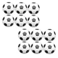 thumbnail image 1 of Mini balones de fútbol de 28mm/1,1 pulgadas, fútbol de mesa clásico, balones de fútbol de mesa de gran elasticidad, blanco y negro, 12 Uds. Inevent OD006728-00, 1 of 7