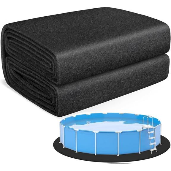 Round Pool Liner Pad for Above Ground Pool, 10ft Pool Ground Mat Under Pool Pad for Pool Bottom, Prevent Punctures, Extended Liner Life