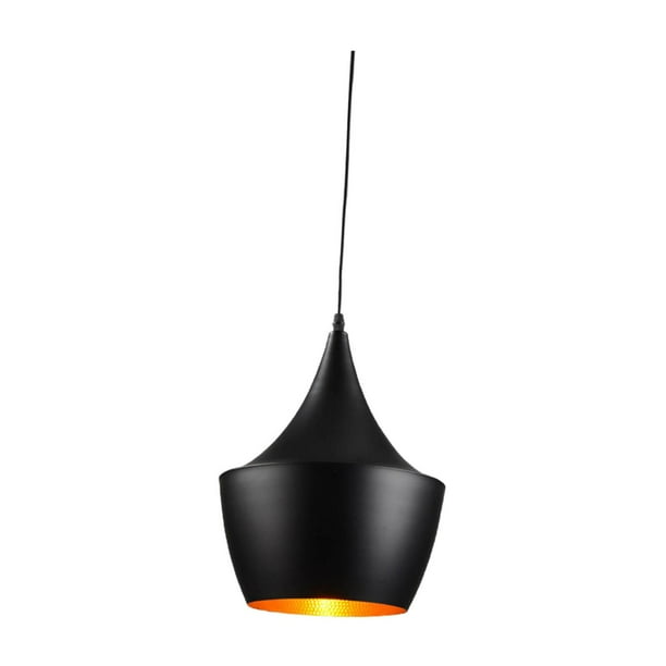 Lámpara de techo colgante nórdica, iluminación colgante, lámpara de araña ajustable para Guitarra Negra 30x23cm