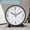 black, variant on YOPTOP Analog Alarm Clock 4.5 inch Super Silent Non Ticking Small Clock with Night Light Battery Operated Simply Designfor Bedroon Bedside Desk,green
