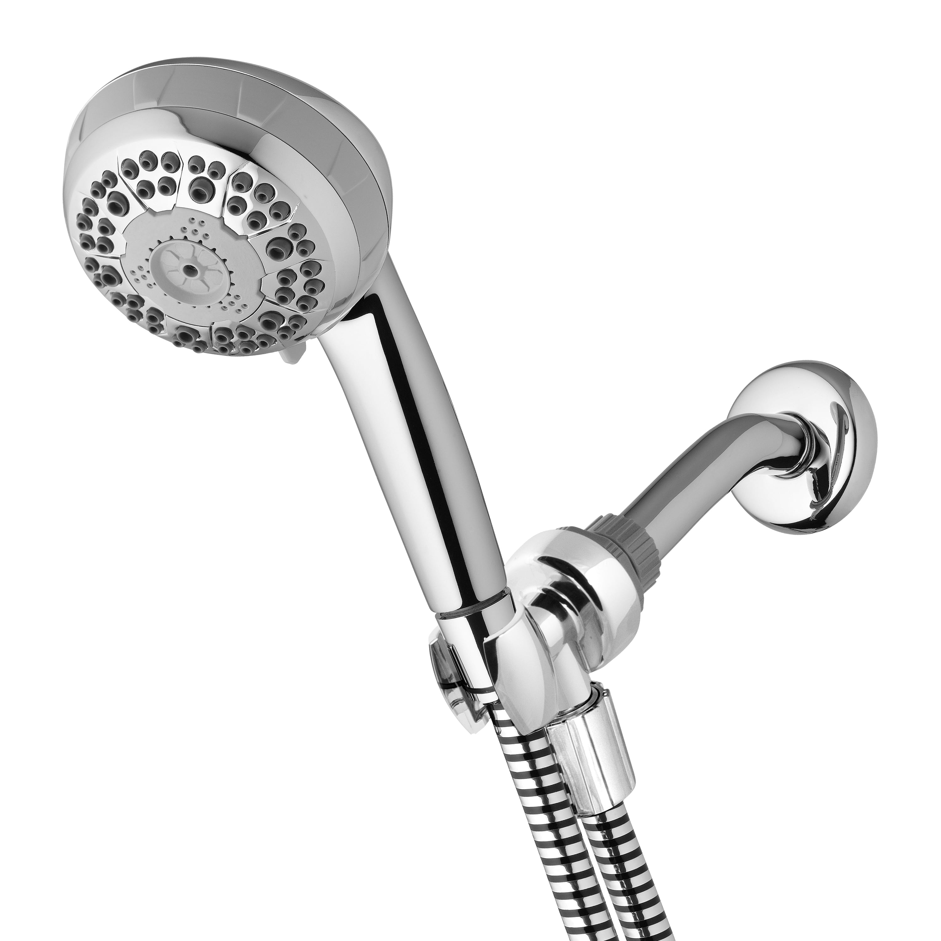 Vintage Black 8" Shower Head 4'' Hand Spray Bathroom Shower Faucet System 