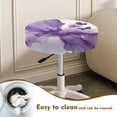 thumbnail image 3 of SEANATIVE Butterfly Bar Stool Covers Set of 2 Piece Stool Seat Cushion Slipcover Marble Stripes Cushioned Stool Seat Replacement Stool Cushion Kitchen Accessories Size M, 3 of 7