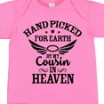 thumbnail image 4 of Inktastic Handpicked for Earth by My Cousin in Heaven with Angel Wings Boys or Girls Baby Bodysuit, 4 of 5