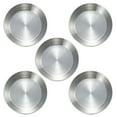 thumbnail image 1 of 5 platos pequeños de acero inoxidable para condimentos, para salsas, para el hogar (plateados), 1 of 6