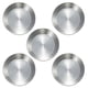 thumbnail image 1 of 5 Unids Acero inoxidable Condimado Platos Pequeños platos de salsa para el hogar (Plata), 1 of 4