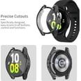 thumbnail image 3 of KOMI [2Pack] KOMI Compatible with Samsung Galaxy Watch 5/Galaxy Watch 4 40mm Screen Protector Case, Full Protection Cover Soft TPU Bumper Frame Accessories, 3 of 5