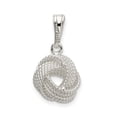 thumbnail image 3 of Sterling Silver Textured Love Knot Pendant QC9023, 3 of 4