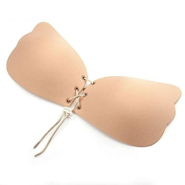 Silicone Push-Up Strapless Backless Self-Adhesive Gel Magic Stick Invisible  Bra B