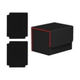 thumbnail image 3 of Caja de baraja de cartas coleccionables shamjiam negro rojo capacidad para más de 130 tarjetas, 3 of 8